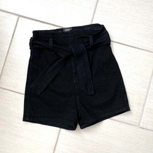 High Waisted Black Shorts